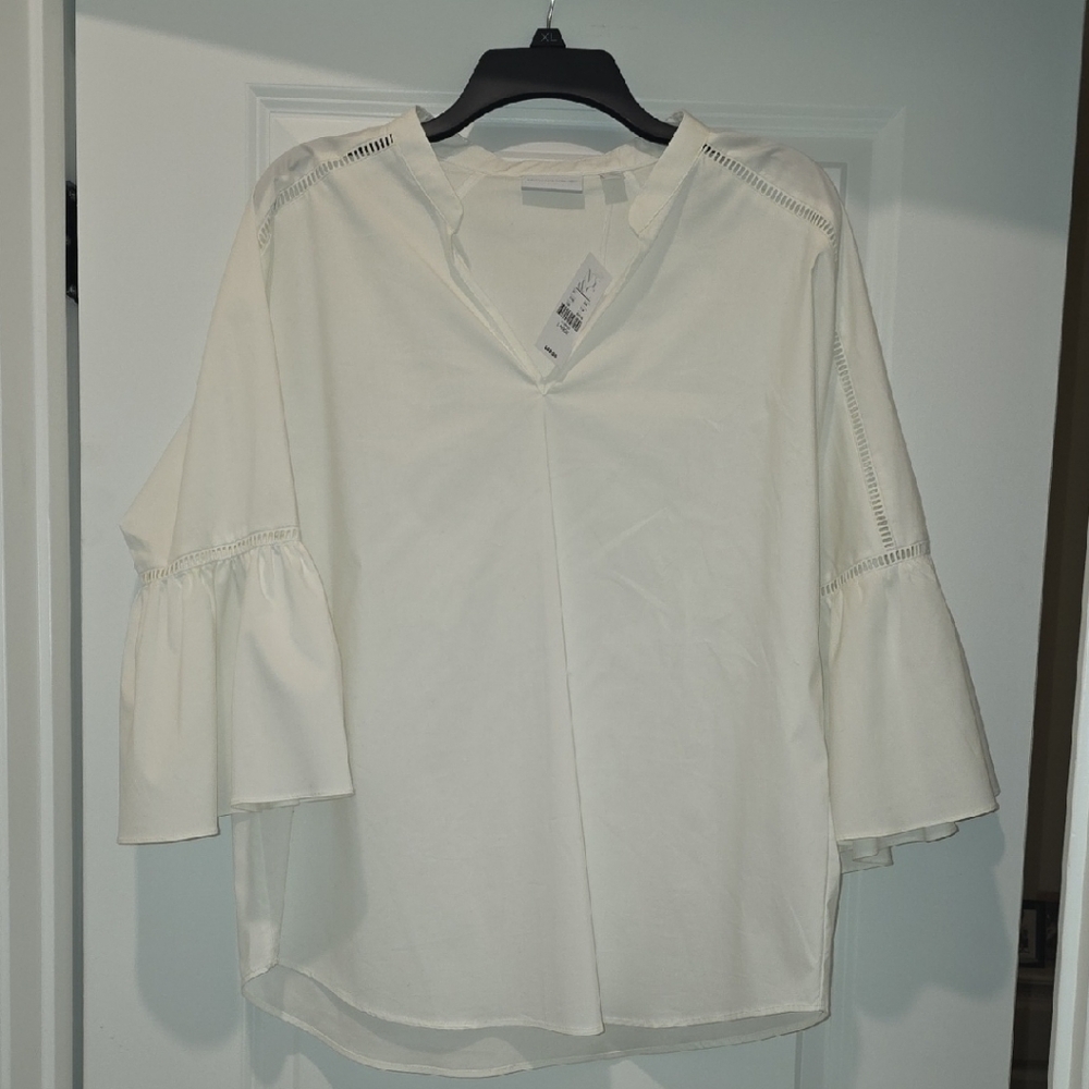 Chic White Women's Blouse